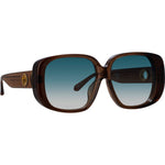 004 - BROWN/ LIGHT GOLD/ AQUA GRAD / 