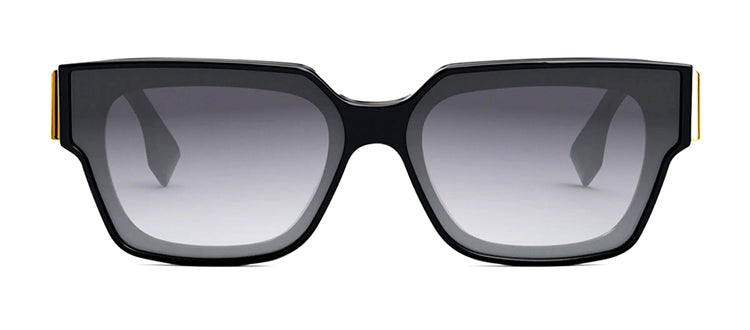 Fendi FIRST FE 40099F 01B Square Sunglasses