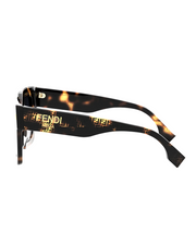 Fendi ROMA FE40101F 55B Square Sunglasses
