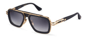 Dita LXN-EVO Matte Black/Yellow Gold Square Sunglasses