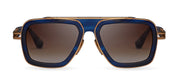 Dita LXN-EVO Blue Swirl/Yellow Gold Square Sunglasses