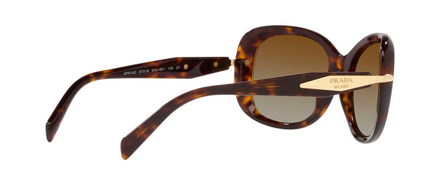 Prada PR 04ZS 2AU6E1 Butterfly Polarized Sunglasses
