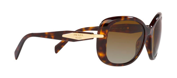 Prada PR 04ZS 2AU6E1 Butterfly Polarized Sunglasses