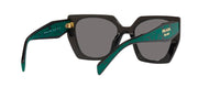 Prada PR 15WS 1AB5Z1 Geometric Polarized Sunglasses