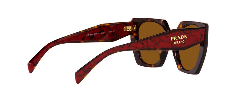 Prada PR 15WS 2AU5Y1 Geometric Polarized Sunglasses