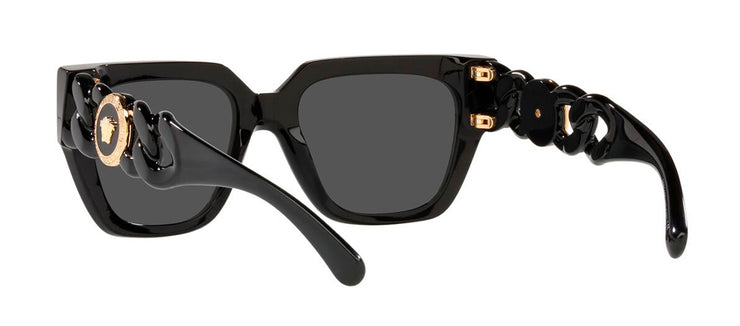 Embellished cat-eye sunglasses in black - Versace