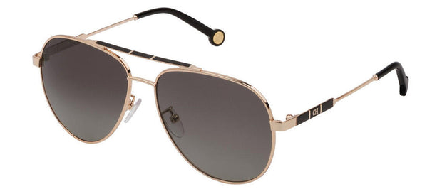 Carolina Herrera SHE150 300P Aviator Polarized Sunglasses