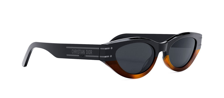 DIORSIGNATURE B5I Black Cat Eye Sunglasses