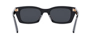 DIORMIDNIGHT S3I Black Rectangle Sunglasses