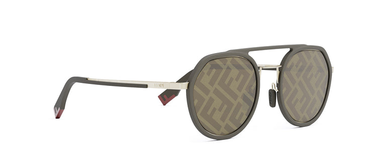 Fendi FENDI LIGHT  FE40040U 50G Round Sunglasses