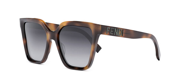 Fendi LETTERING FE 40086I 53B Square Sunglasses
