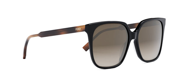 Fendi FINE FE 40030I 01F Oversized Square Sunglasses