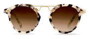 KREWE St. Louis Tokyo Tortoise Round Sunglasses