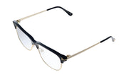 Tom Ford FT5546-B 001 Cat Eye Blue Light Eyeglasses