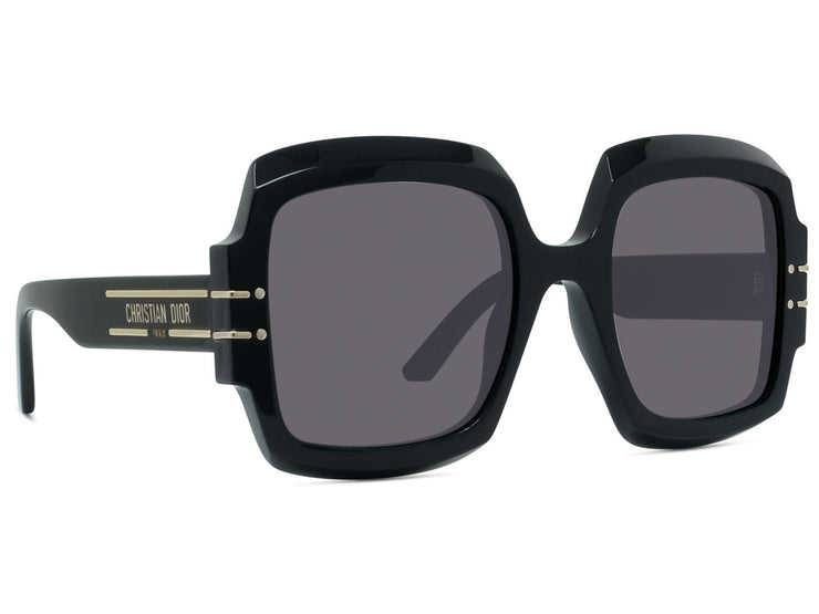 Black DiorSignature M1U oversized acetate sunglasses | DIOR | MATCHES UK