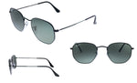 Ray-Ban RB3548N 002/58 Hexagonal Polarized Sunglasses