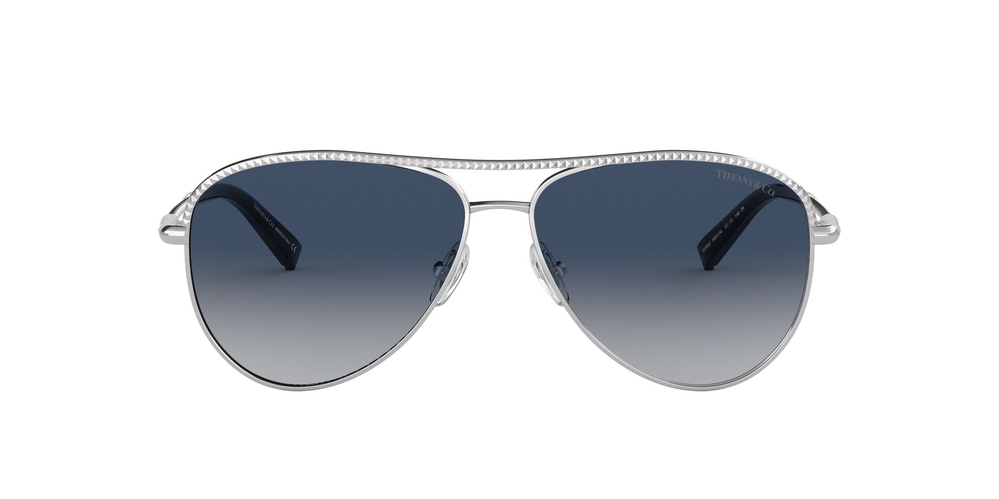 Co 3062 Tiffany & Sunglasses-Silver/Blue Aviator