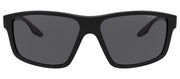 Prada Linea Rossa PS 02XS 1AB02G Wrap Polarized Sunglasses