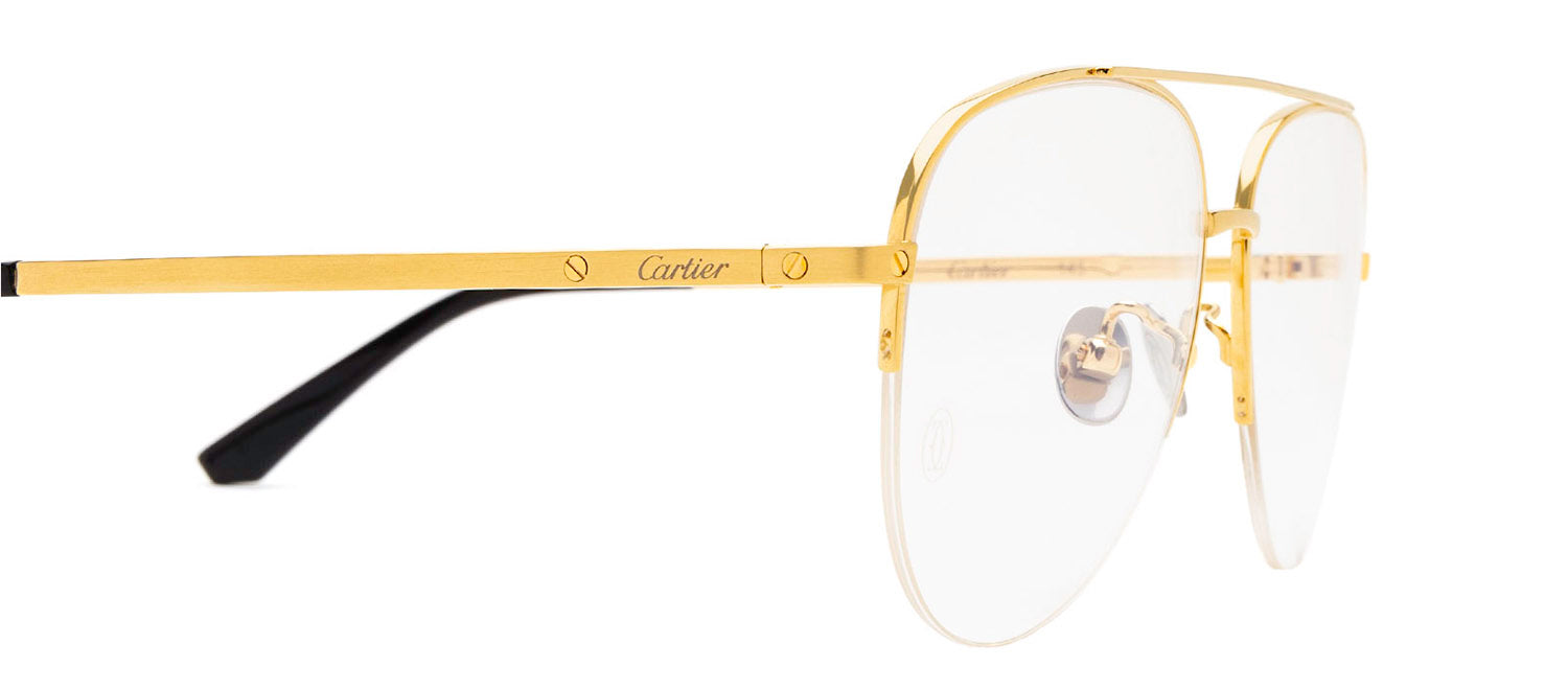 Cartier CT0256O 001 Aviator Eyeglasses