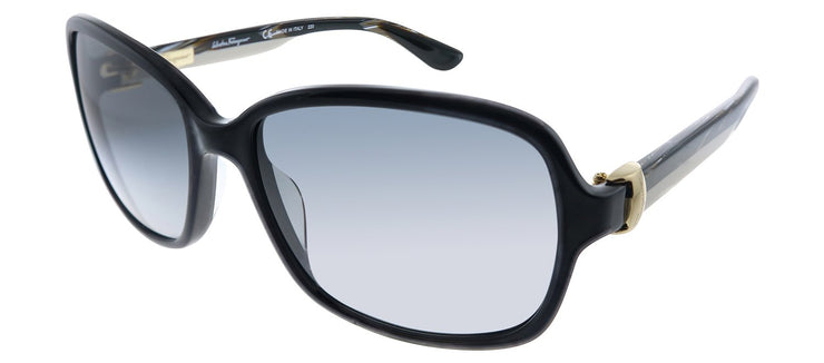 Ferragamo SF 606S 001 Rectangle Sunglasses