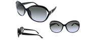 Ferragamo SF 770SA 001 Oval Sunglasses
