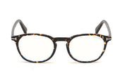 Tom Ford FT5583-B 056 Round Blue Light Eyeglasses