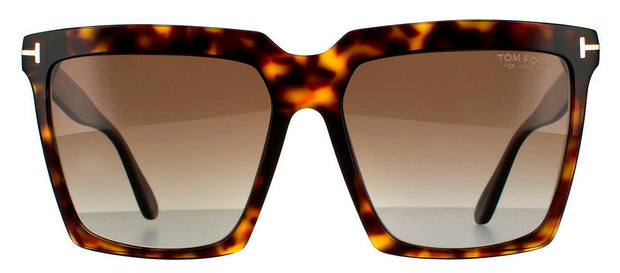 Tom Ford Sabrina FT0764 52H Square Polarized Sunglasses