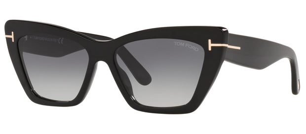 Tom Ford WYATT W FT0871 01B Cat Eye Sunglasses