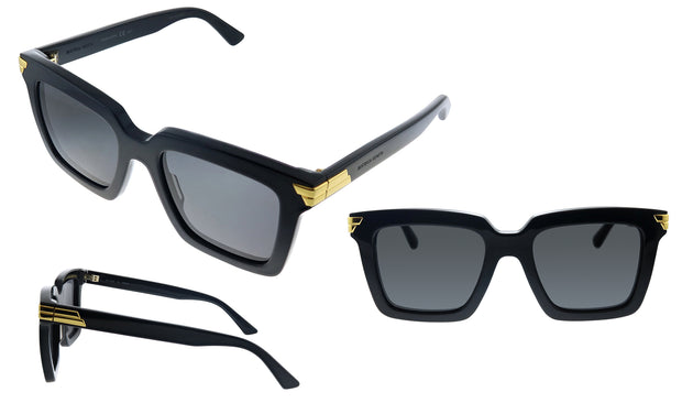 Bottega Veneta BV 1005S 001 Square Polarized Sunglasses