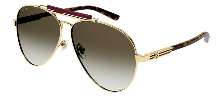 Gucci GG1287S M 002 Aviator Sunglasses