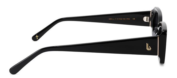 DIFF LOTUS LOCS BLACK Rectangle Sunglasses