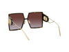 30Montaigne SU Havana & Gold Square Sunglasses