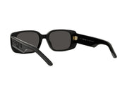 Wildior S2U Black Low Rectangular Sunglasses