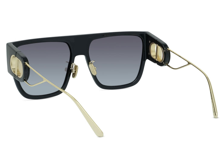 30MONTAIGNE S3U Black Rectangle Sunglasses