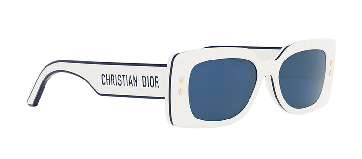 DIORPACIFIC S1U White Oval Sunglasses