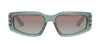 DIORSIGNATURE S9U Green Rectangle Sunglasses