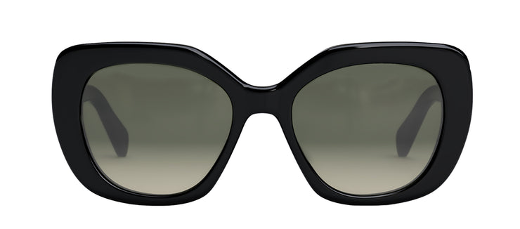 Celine Triomphe Sleek Acetate Cat-eye Sunglasses in Black