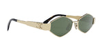 Celine METAL TRIOMPHE CL 40254U 30N Geometric Sunglasses