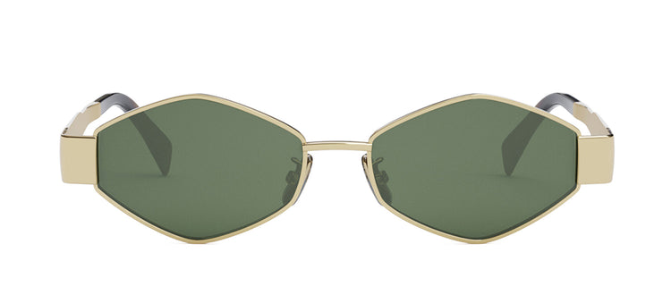 Celine METAL TRIOMPHE CL 40254U 30N Geometric Sunglasses