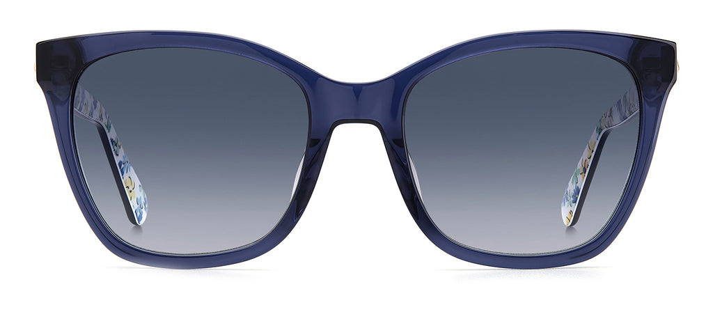 kate spade new york 54mm vienne gradient polarized cat eye sunglasses in  Blue /Grey Shaded Blu | Smart Closet