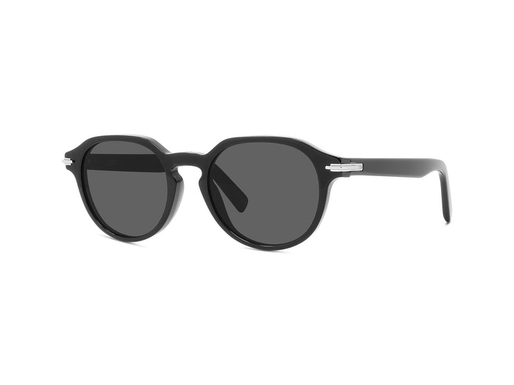 DiorBlackSuit R2I Black Round Sunglasses