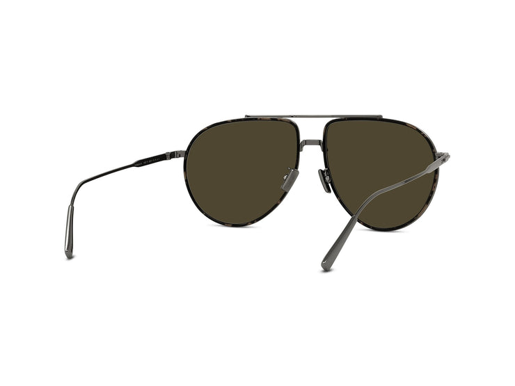 DiorBlackSuit AU Gunmetal with Havana rim Pilot Sunglasses