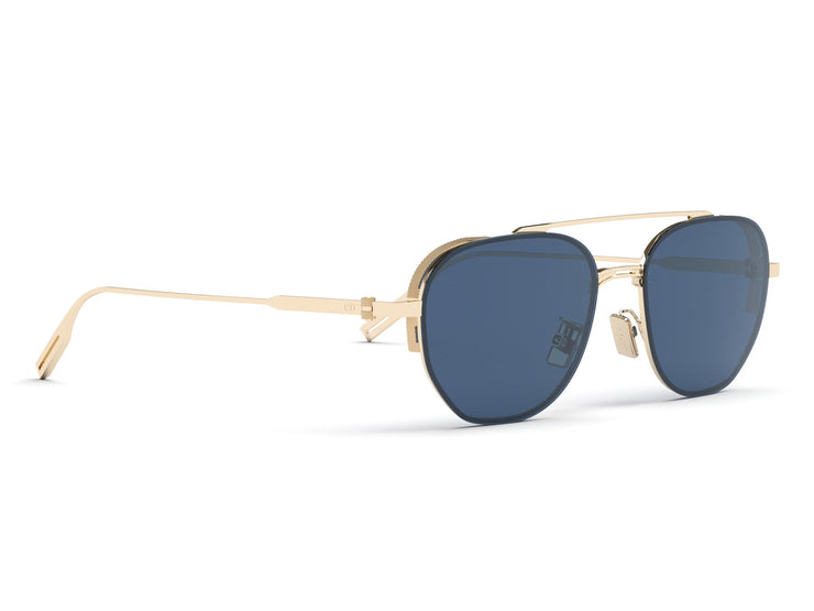 NEODIOR RU Gold Aviator Sunglasses