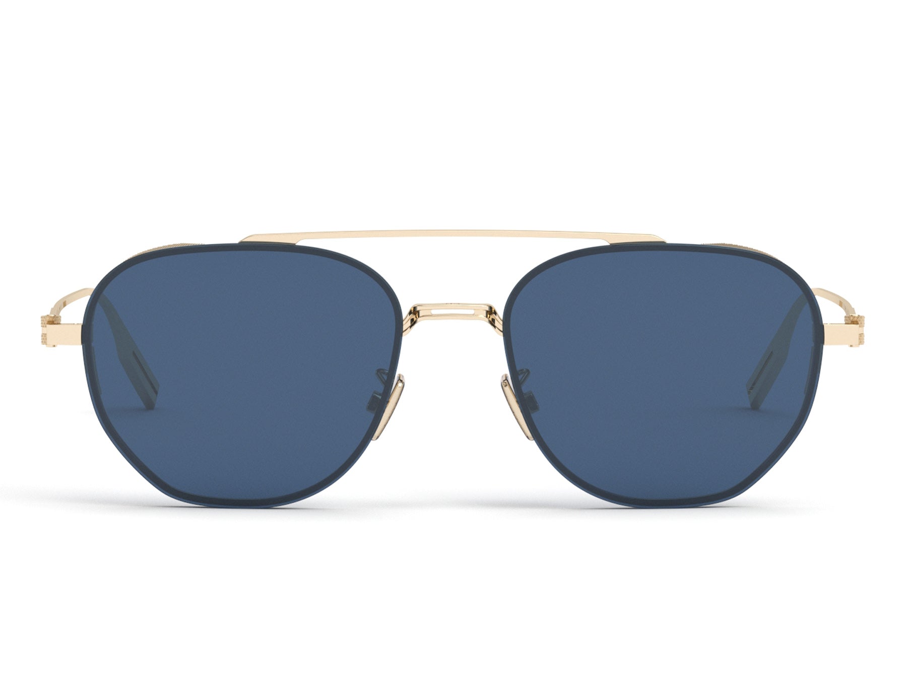 Neodior Ru Gold Aviator Sunglasses
