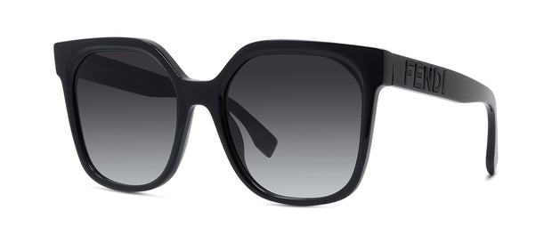 Fendi LETTERING FE 40007I 01B Cat Eye Sunglasses