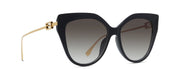 Fendi BAGUETTE  FE40011U 01F Geometric Sunglasses