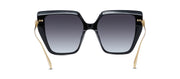 Fendi FE40012U 01B Oversized Square Sunglasses