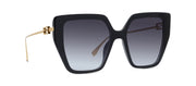 Fendi BAGUETTE FE 40012U 01B Butterfly Sunglasses