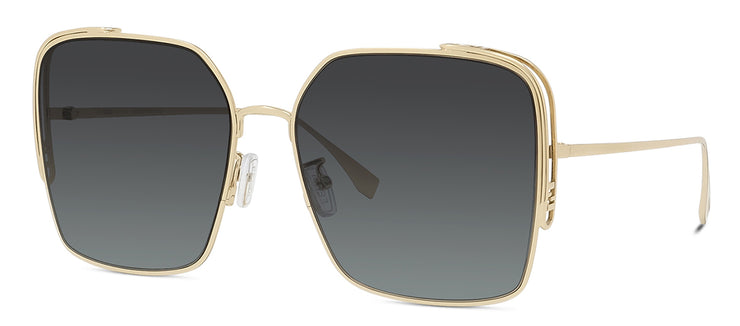 Fendi O'LOCK  FE40038U 10B Oversized Square Sunglasses