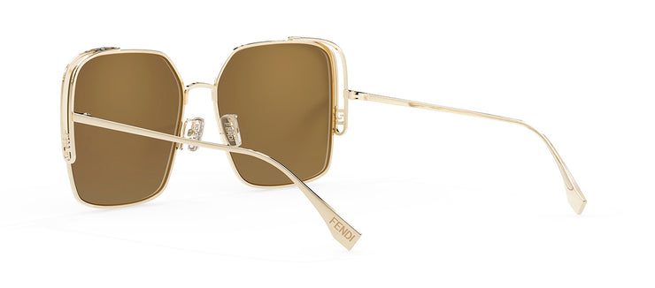 Fendi FE40038U 59 Grey & Gold Sunglasses